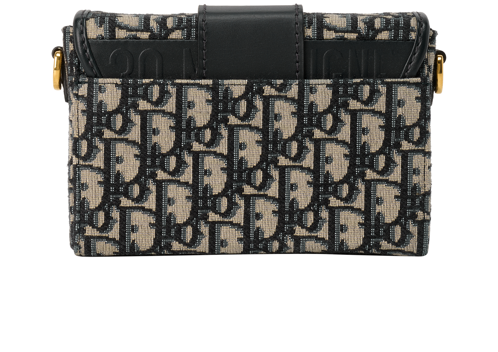 30 Montaigne Box, &pound;1,500, Handbags, Black/Grey, Canvas/Leather, Back view